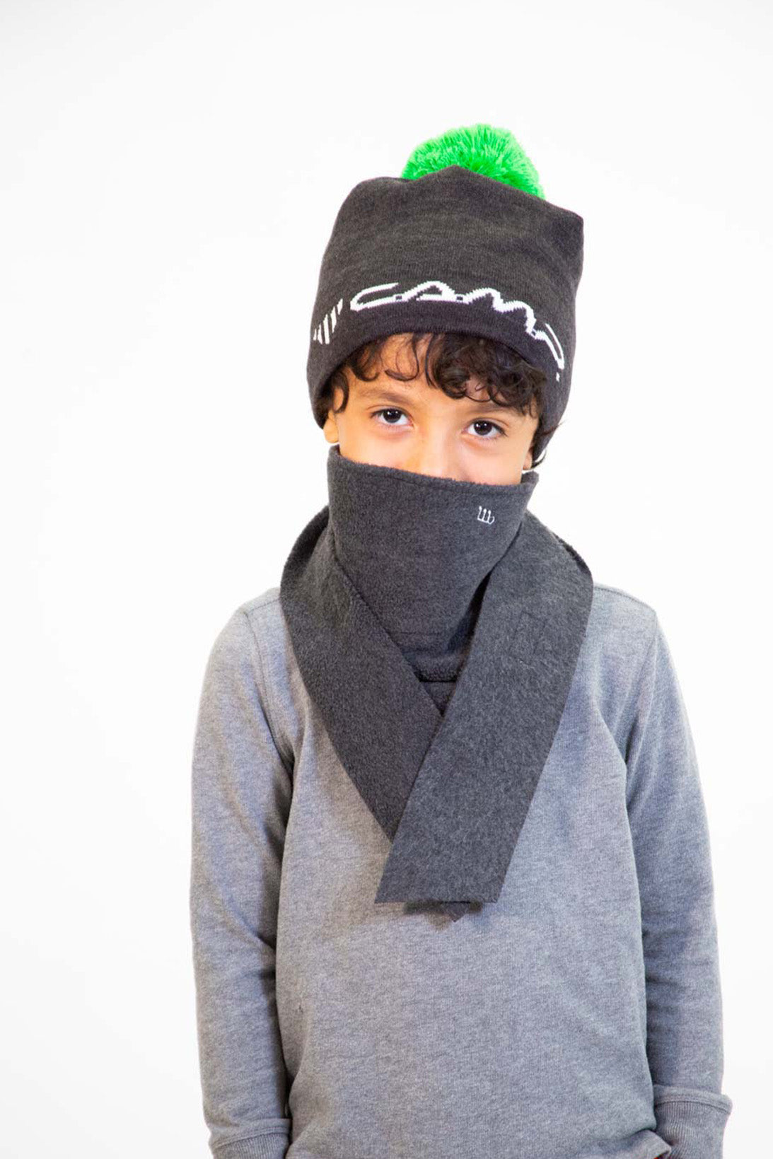 Scarf - Face Cover Gray Kids
